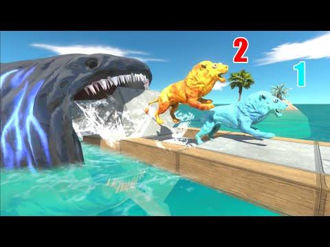 GIANT BLOOP vs FIRE & ICE BEASTS! Who Can Escape? (ARBS)