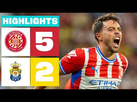 GIRONA FC 5 - 2 UD LAS PALMAS | RESUMEN LALIGA HYPERMOTION