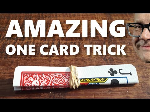 Do AMAZING MAGIC trick with only ONE CARD (Awesome Secret Revealed!)