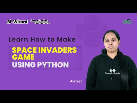 LEARN HOW TO MAKE SPACE INVADERS GAME USING PYTHON
