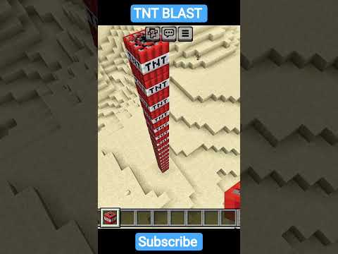 TNT Blast Underground in Minecraft 💣 | Epic Underground Explosion | Minecraft Shorts #minecraft