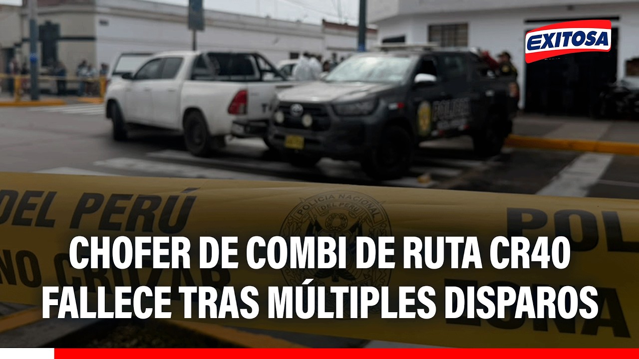 🔴🔵 Crimen en el Callao: Chofer de combi de ruta CR40 fallece tras recibir múltiples disparos
