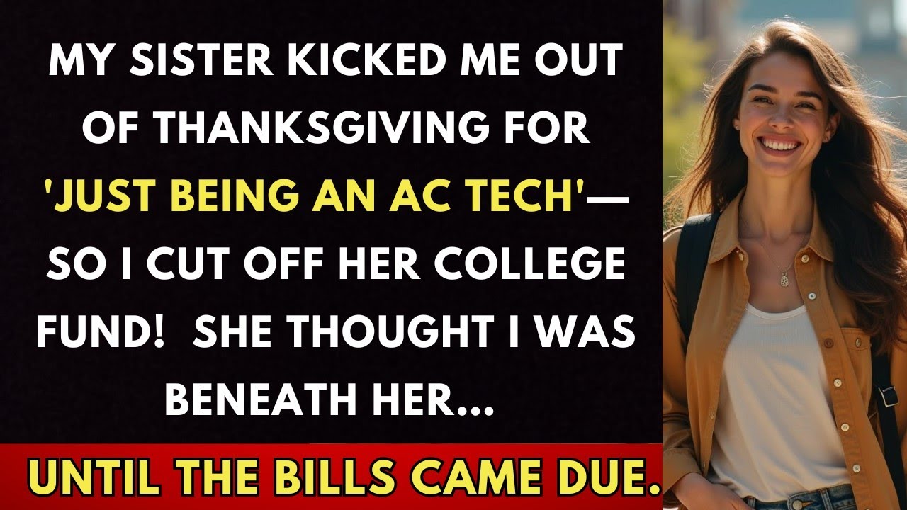 My Sister Kicked Me Out Of Thanksgiving For 'Just Being An AC Tech'—So I Cut Off Her College Fund.