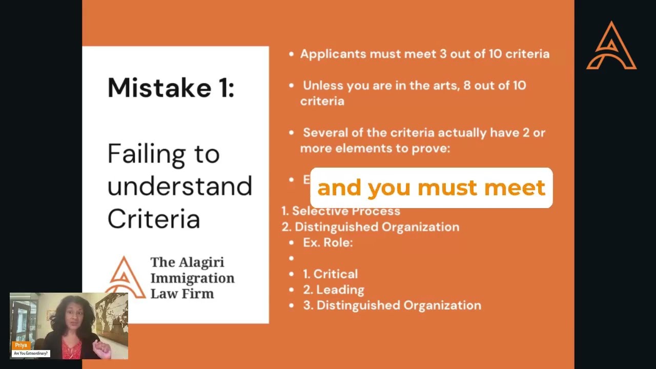 EB-1A COMMON MISTAKE #1