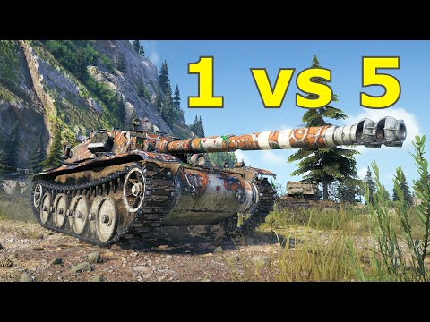 World of Tanks Bat.-Châtillon Bourrasque - 1 vs 5