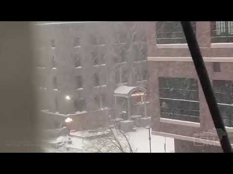 02-09-2020 Minneapolis, MN - Snowfall from inside.