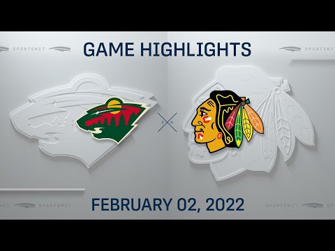 NHL Highlights ' Wild vs. Blackhawks - Feb. 2, 2022