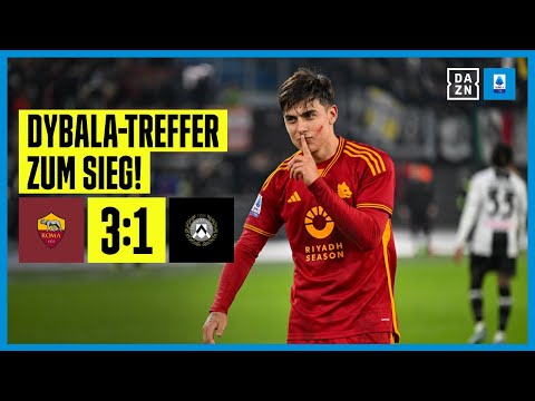 Dybala-Tor bringt Roma auf Siegerstraße: AS Rom - Udinese 3:1 | Serie A | DAZN Highlights