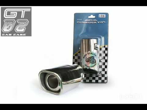 Car Universal Exhaust Silencer Muffler Tip Chrome