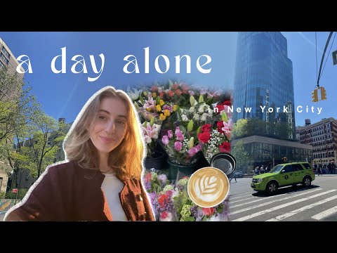 a fun day alone in new york city | working on personal projects, apartment decor updates, & coffee
