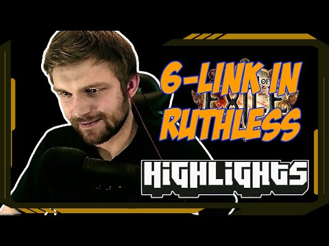 6-Link in Ruthless - Path of Exile Highlights #198 - Tatiantel, Cutedog, Quin69 and others