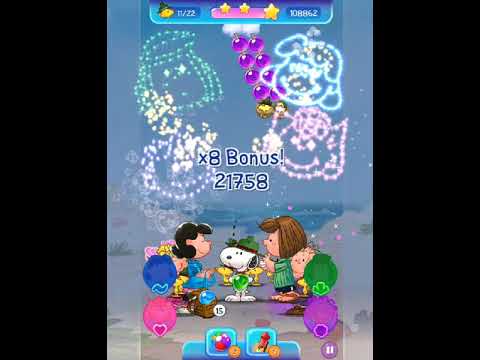 Snoopy Pop Level 195 - No Boosters (by match3news.com)