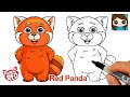 How to Draw Red Panda Mei Lee | Turning Red