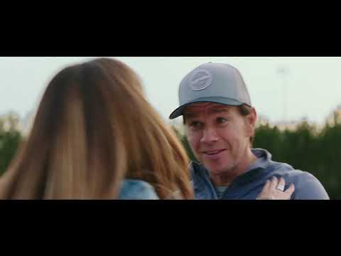 Instant Family official trailer frame: Pete and Ellie at a foster-adopt fair as upbeat pop punches in