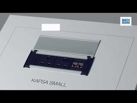 Įleidžiamas sienoje 1 rozetės blokas KAPSA, jungtis 1 x USB A/C