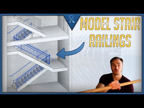 How to Model Rails on Stairs | Revit