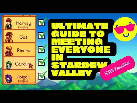 Ultimate Guide To Meeting Villagers in Stardew Valley on Day 1