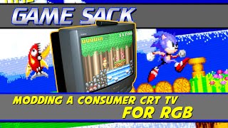 Modding a Consumer CRT TV for RGB - Game Sack