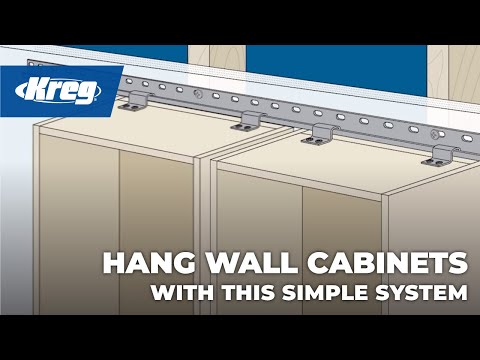 How to hang wall cabinets with the Kreg Cabinet Installation System