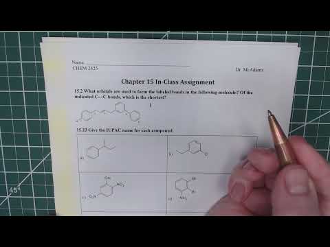 Organic Chemistry II CHEM-2425 Ch 15 Benzene and Aromatic Compounds Part 1