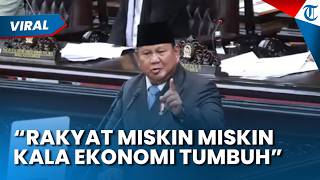 Soroti Ironi Pertumbuhan Ekonomi Lima Persen tapi Kemiskinan Naik, Prabowo Mengaku Terpukul