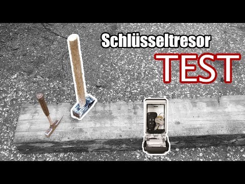 Master Lock Schlüsselsafe [beleuchtet] Test - mit dem Hammer!