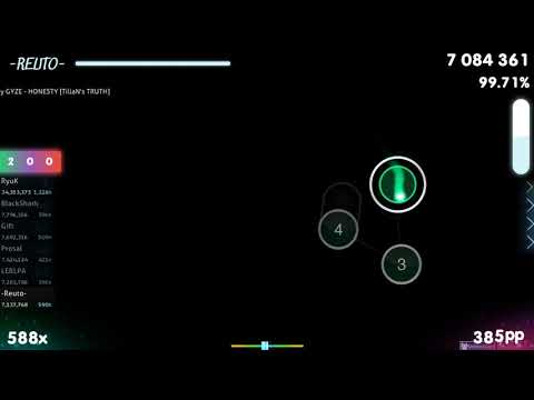 -Reuto- | GYZE - HONESTY [TillaN's TRUTH] +HD 99.53% {#2 💖 FC} - osu!