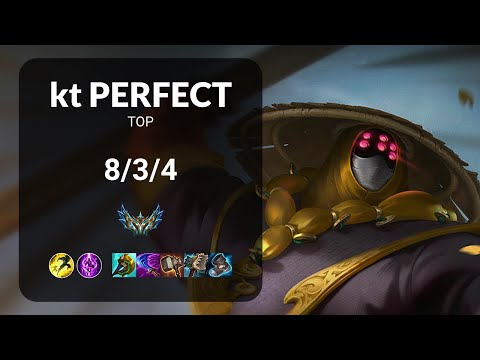 kt PerfecT Jax vs Rumble TOP - KR CHALLENGER Patch 13.21