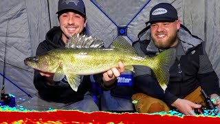 A+ Mille Lacs Ice Walleye Bite – Rattlebaitin' w/ Brett (Livestream Clips)