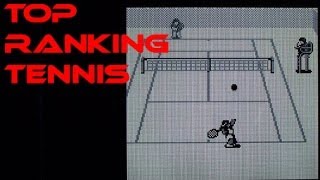 Top Ranking Tennis playing on the Game Boy