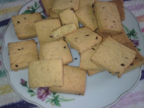 Кукурузное печенье с отрубями и льном.