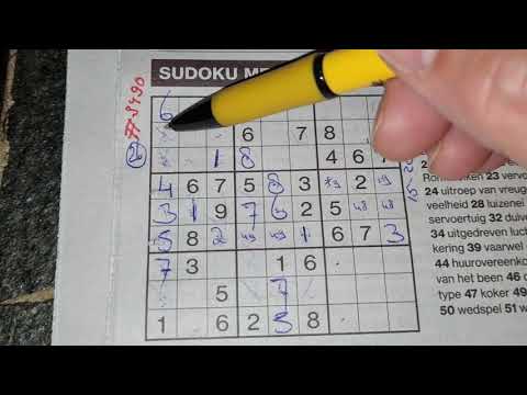 It's too much for me! (#3490) Medium Sudoku puzzle 10-05-2021