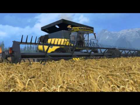 FARMING SIMULATOR 15 MAP big farm colheita de cevada