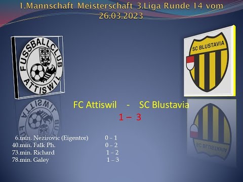 1:Mannschaft Meisterschaft 3.Liga FC Attiswil - SC Blustavia