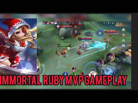 🤫Immortal Ruby MVP gameplay, the opponent can't solo her - mobile legends bang bang MLBB rank play