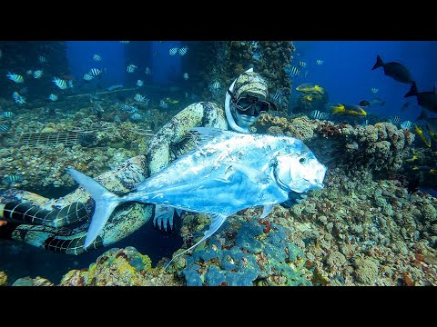 'A Day Out Deep' Spearfishing Offshore Oil Rigs Gulf of Mexico