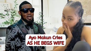 Ayo Makun Cries As He Begs Wife Over Marriage Crash