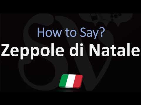 How to Pronounce Zeppole di Natale? | Italian Christmas Dessert Pronunciation