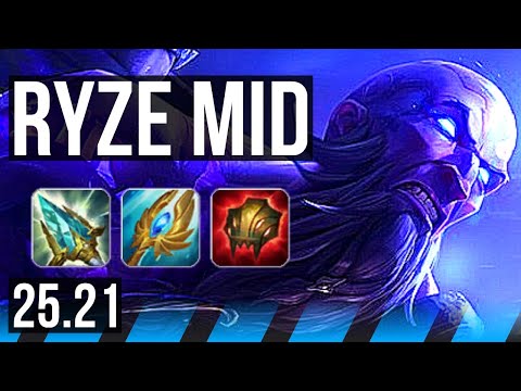 RYZE vs AHRI (MID) | 51k DMG, Legendary | EUW Master | 25.21