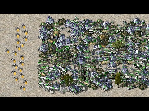 Making 20 Terror Drones *Angry* (Fully Upgraded): Red Alert 2