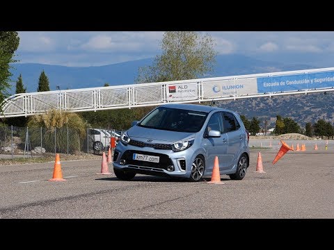 KIA Picanto 2017 – Maniobra de esquiva (moose test) y eslalon | km77.com