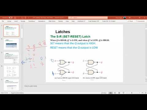 Chapter 7 - (part 1): Latches, Flip-Flops