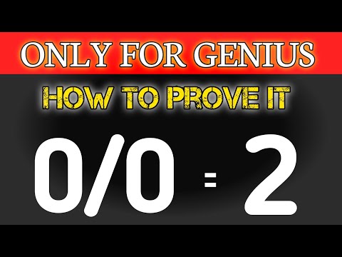 0/0 = 2 || Proof that 0/0 = 2 || 0÷0 = 2 prove it || Math Door