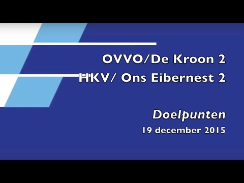 OVVO/De Kroon 2 - HKV/Ons Eibernest 2 Doelpunten