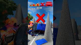 Different Sized Cars vs Ronaldo Spike Trap! 🚗🌵