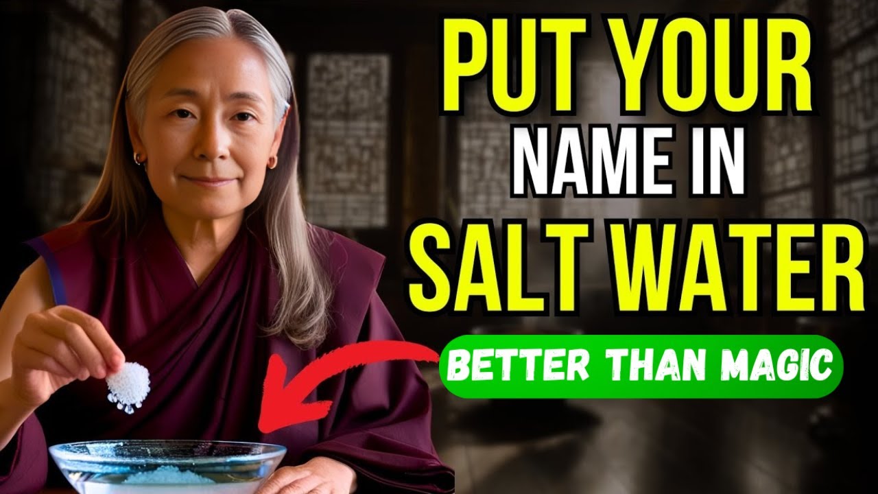 Place Your Name in Salt Water to Manifest Anything You Desire | Buddhist Ritual Revealed
