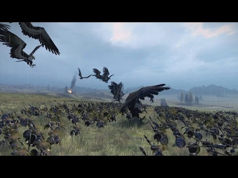 40 Great Eagles vs 6000 Goblins Warhammer Total War