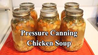 Pressure Canning Chicken Soup