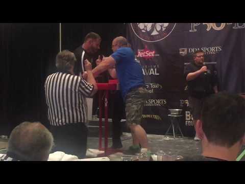 2018 Canadian National Armwrestling Championship Janek Kwias vs. Shawn Ross