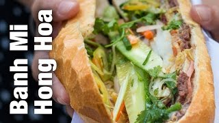 Banh Mi Sandwich at Bánh Mì Hồng Hoa - Amazing Vietnamese Street Food in Saigon, Vietnam! - YouTube